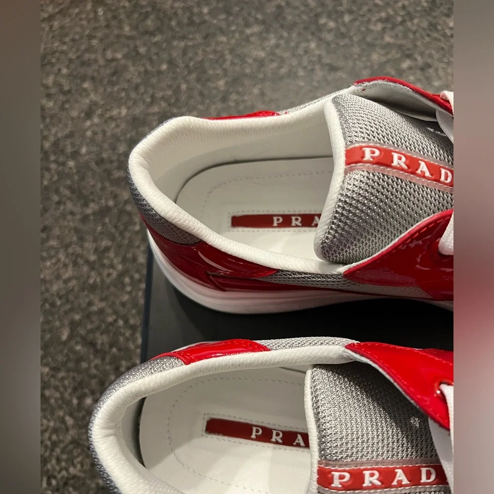 Prada American Cup Red Mens Us Mens Size 9 - Picture 9 of 13